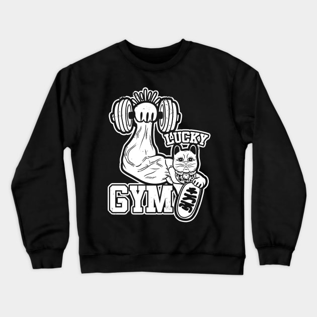 Lucky Gym White Version Crewneck Sweatshirt by absolemstudio